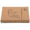 4Pcs Kraft Paper Sketchbook Retro Sketch Pad HandPainted Thick Art