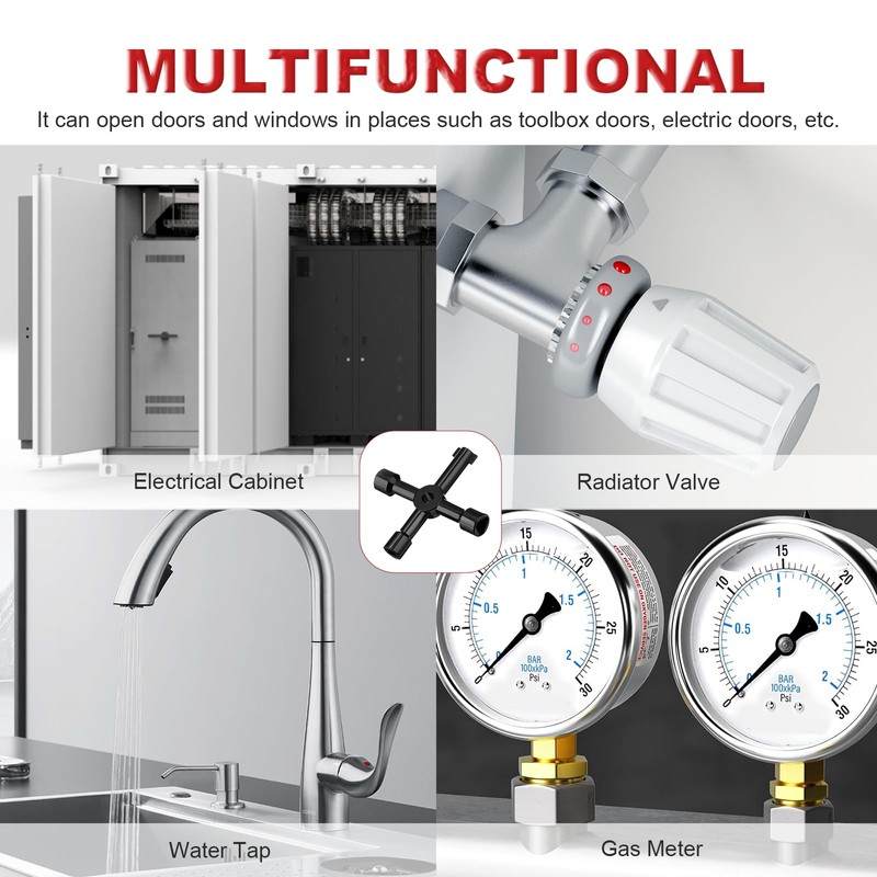 JFJJ Plumbing Tools,Angle Stop-On Wrench kit,High-Precision Angle-on Wrench for Efficient