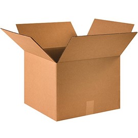 Aviditi 161612 Corrugated Cardboard Box 16" L x 16" W x 12" H, Kraft, for Shipping, Packing and Moving (Pack of 25)