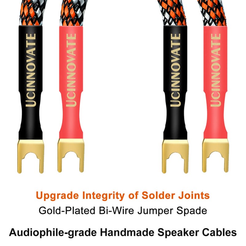 UCINNOVATE 4 x 7.5 inches (19 cm) Speaker Jumper Cable,