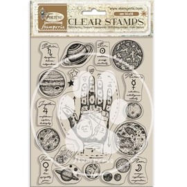 Stamperia - Acrylic Stamp for Scrapbooking, Albums, Card Making, Bullet Journalling and More, Transparent, Long Lasting, Easy to Clean, Perfect for Hobbies, Crafts, and Gifting (Fortune - Elements)