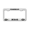 General Tag Powered by Jesus Chrome Standard US License Plate