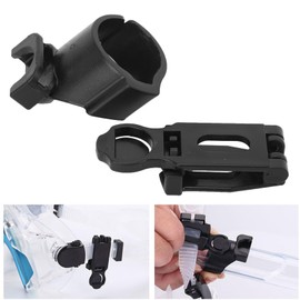 WQAPVHBG Snorkel Keeper, 2.2 x 1.5in Black Plastic Snorkel Clip for Mask, POM Diving Hose Holder Clip Quickly Release for Snorkeling Enthusiasts or Other Swimming Enthusiasts