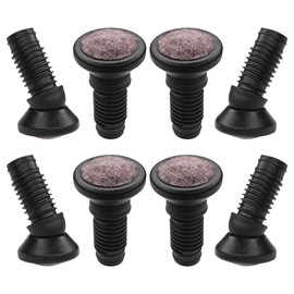 cyclingcolors 8 x Furniture Gliders Adjustable Foot with Joint and Felt Joint Gliders Chair Gliders for Round Tubes Adjustable Foot Chair Legs Angle 20° 25/16 mm