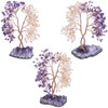 rockcloud Crystal Money Tree with Amethyst Base, Intertwined Tree of