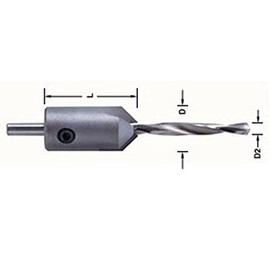 Trend TCT 16mm Adjustable Countersink with HSS 5.55mm Spiral Drill Bit, Ideal for Plywood and Plastics, 6200/10TC