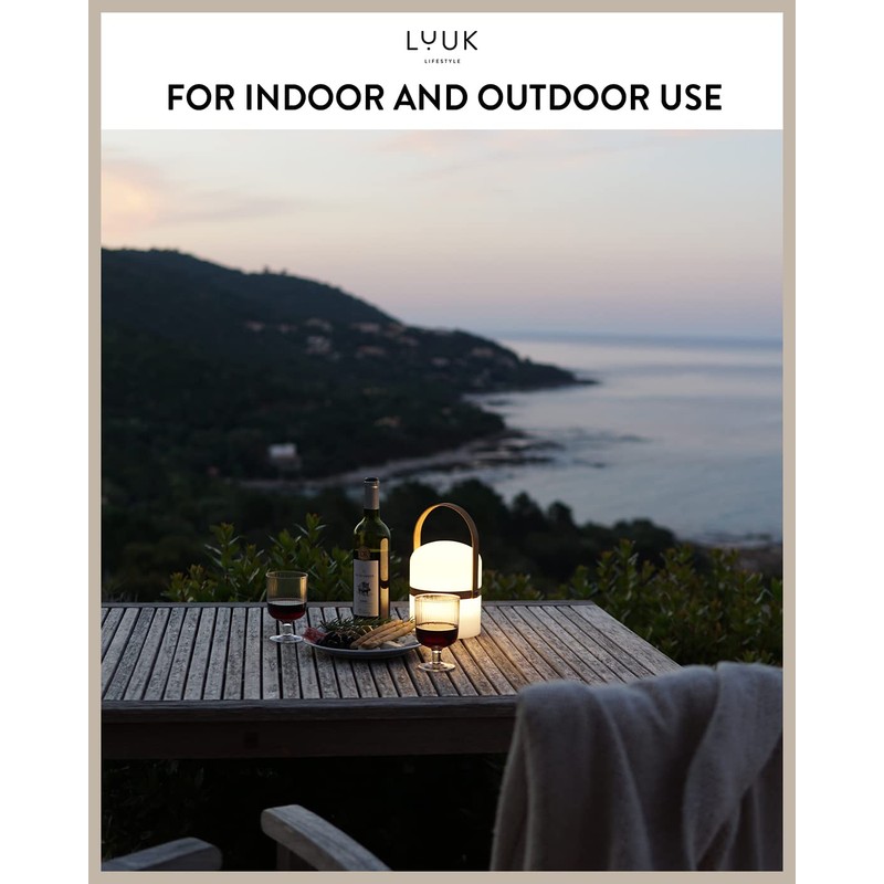 LUUK LIFESTYLE Mobile Design Lantern for Outdoors in Scandinavian Design,