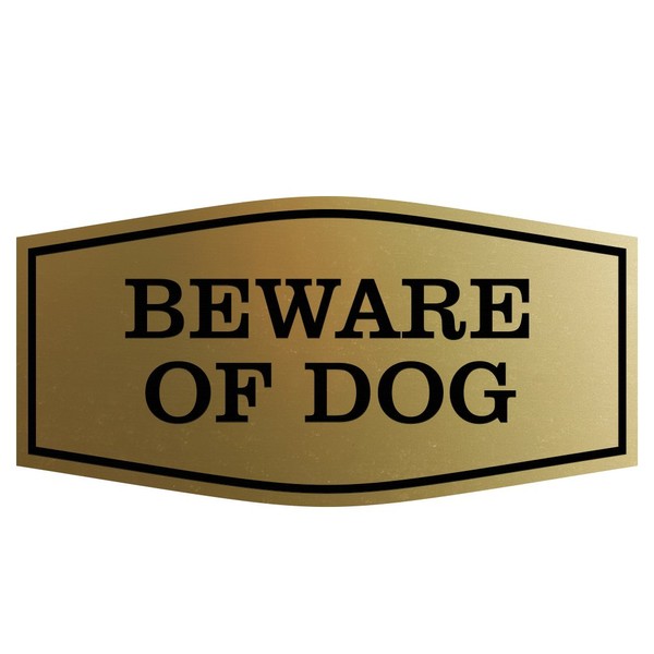 All Quality Fancy Beware of Dog Wall or Door Sign