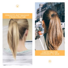 Mobestech 20pcs Ponytail Wig Hair Rope Headgear Miss With Hook