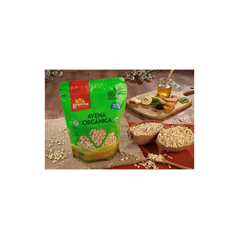 Granvita, Avena orgánica, hojuela de avena de grano entero orgánica