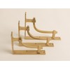 Satin Brass Vintage Industrial Style Solid Brass Shelf Brackets |