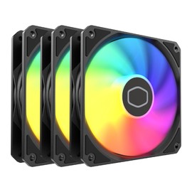Cooler Master MF120 Lite Case|Liquid Cooler|Air Cooler 3-Pack Fan, 120mm aRGB Lighting, aRGB Splitter, Dynamic PWM 1,750 RPM, Air Balance Blades, Hybrid | PBT Frame