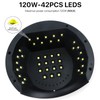 120W UV Gel Nail Lamp with 3 Timer Setting 42