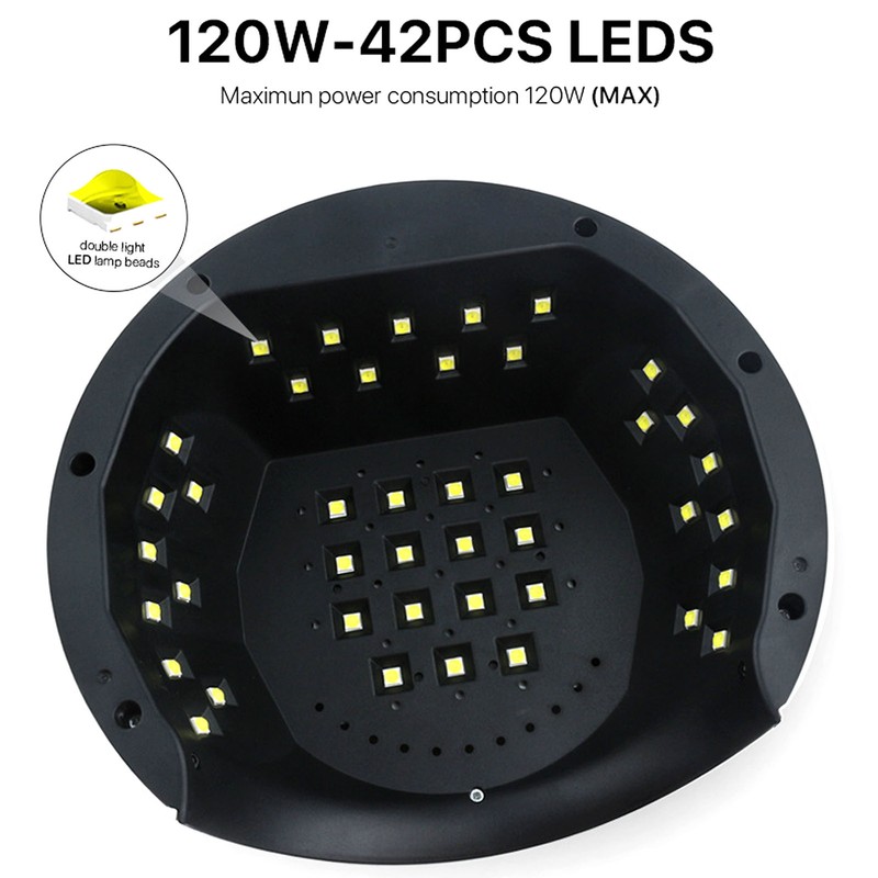 120W UV Gel Nail Lamp with 3 Timer Setting 42