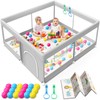 Baby Playpen with Mat, 50x50 Inch Playpen with Mat Waterproof