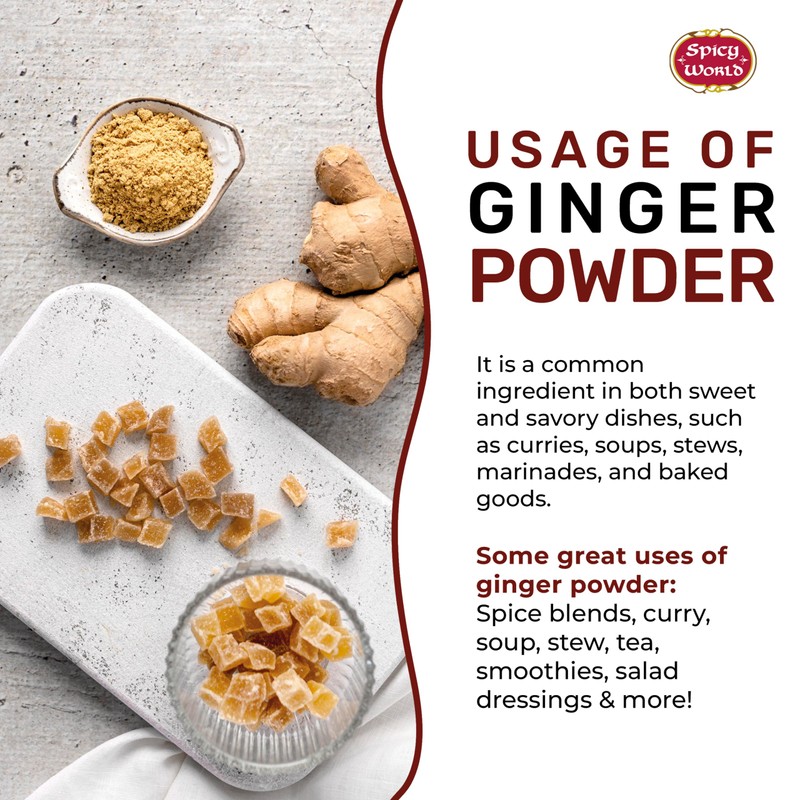 Spicy World Ginger Powder 5 Pound Bulk Bag - Ground