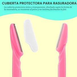 66 Maquinilla de afeitar de cejas y rasuradora facial para mujeres y hombres, recortadora de pelo de cejas y afeitadora con cubierta protectora, segur