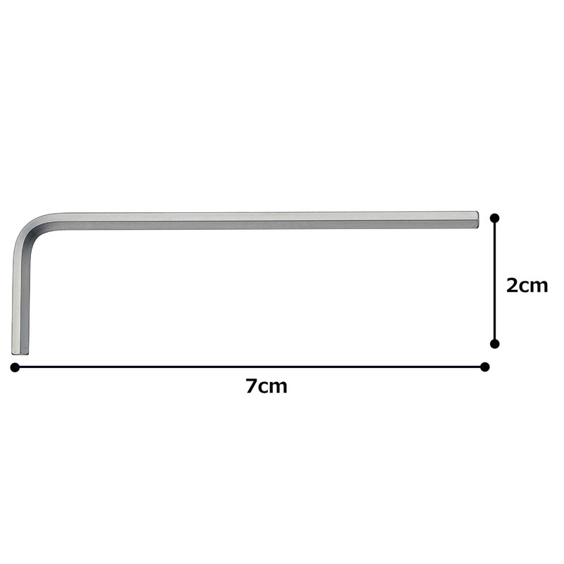TONE AS-2.5 Hexagonal Bar L-Shaped Wrench Double Side Width 0.1