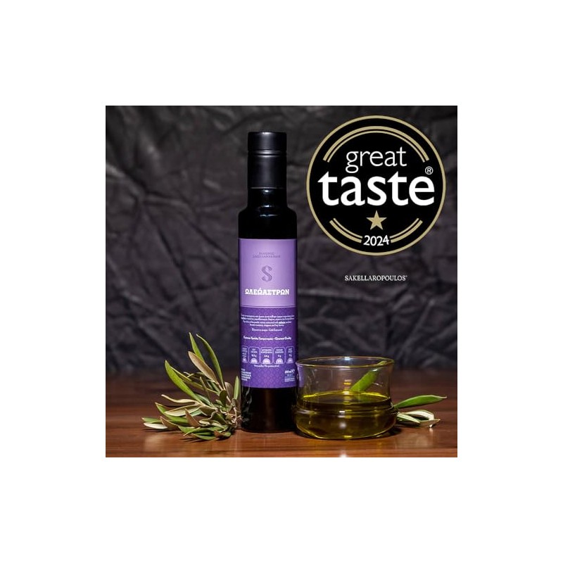 SAKELLAROPOULOS ORGANIC FARMS S OLEOASTRON Premium Gourmet Flavored Extra Virgin