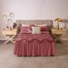 Vianney Colcha Matrimonial Mauve Vianney Doble Vista Color Lila Textura