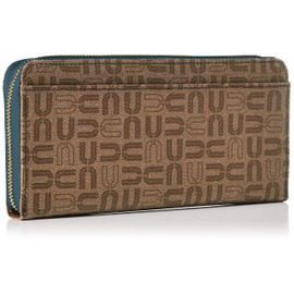 You By Ungaro UULW2DT2 Long Wallet, Reel, Original Logo, Printed Pattern, PVC Cowhide Leather Combination, Scratch-resistant Material, Round Zipper, Slim Wallet, Women's, Compact, Functional, Storage