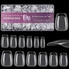 JUSTOTRY 1008 Pieces Gel Coffin Nail Tips, Short, Pre-Shaped, Half