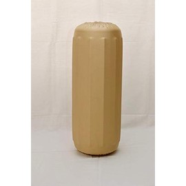 Bumper Buddies Boat Fender Cover (2 per pkg) Fits Taylor Made #3 (10"x 26") Center Rope Tube Marine Fender by Kansas Creations (Champagne)