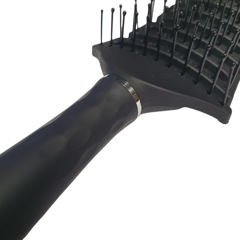 Mibella Modern Flexible Hairbrush for All Hair Types with Rubberised