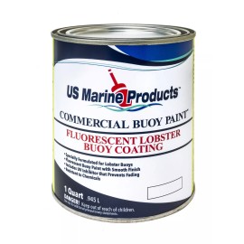 US Marine Products LLC Fluorescent Lobster Buoy Paint Fire Orange Quart by US Marine Products LLC