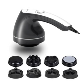 DS SAVORING Body Sculpting Machine, Handheld Cellulite Massager, Body Shaper for Women,Lymphatic Drainage Massage for Stomach Belly Thighs Arm Butts with 8 Massage Heads Attachment 2 Mesh Covers