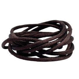 Gorokuro [Silk Cord <Brown] 39.4 inches (100 cm) Total 5 Colors 3.3 ft (1 m) Silk Shiny Original Accessory Necklace Custom Parts Brown