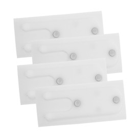 Operitacx 4 Stück Siegelblock Wetterdichtband Fenster-zugluftstopper Für Alte Fenster Fensterklebeband Schalldämmstreifen Wetterschutz Für Fenster Fensterbänder Windgeräuschblocker Pvc Weiß