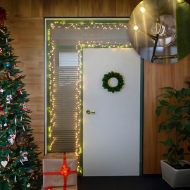 Com-Four® decorative suction cup holders for fairy lights and decoration for Christmas, New Year, Easter, etc.