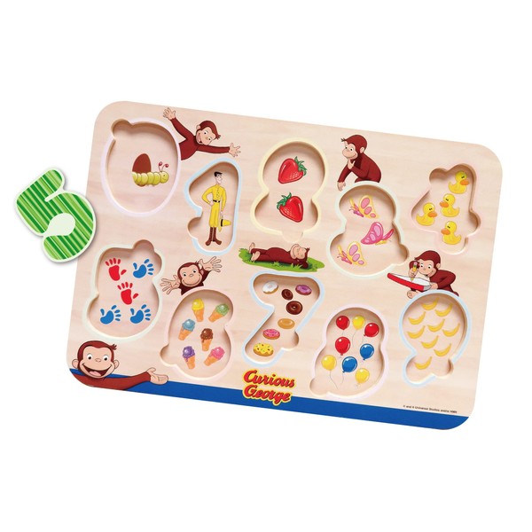 VITHEART Curious George Wooden Rough Puzzle VG4