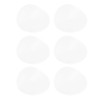 6PCS Round Placemat Woven White Table Mat Heat Insulation Easy