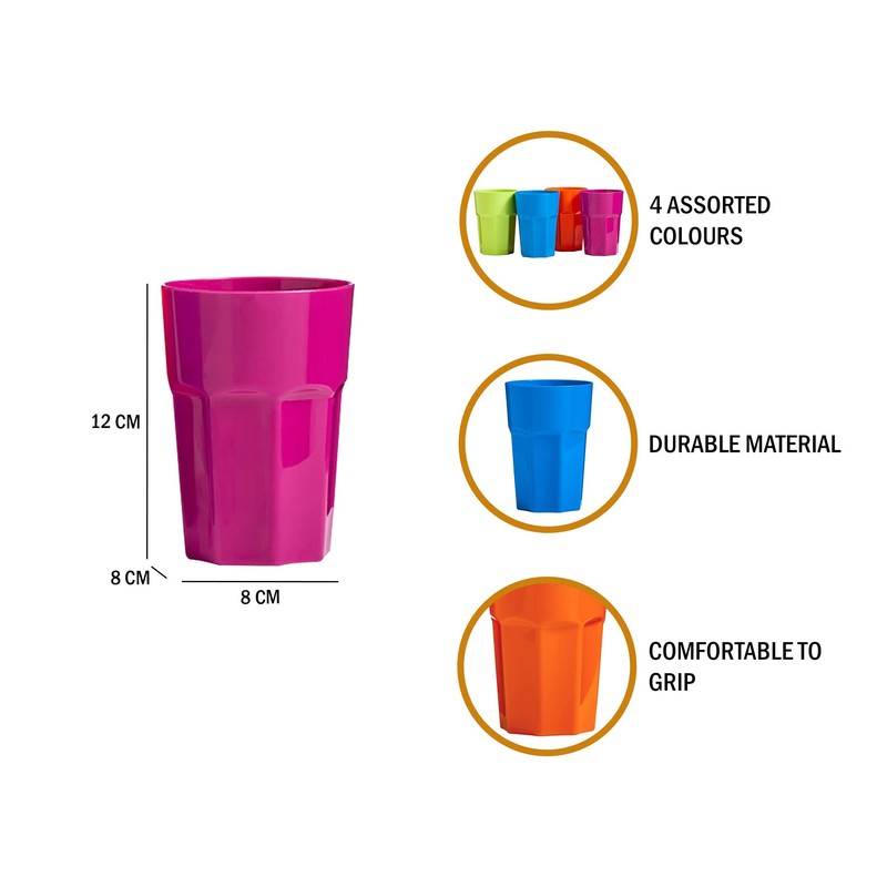 Premier Housewares Plastic Cups / Plastic Tumblers / Plastic Cups