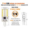 ZHENMING 110V- 130V G4 LED Bulb Dimmable Cool White 6000K