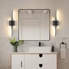 Joossnwell Vanity Light for Bathroom Lighting Fixtures Over Mirror Black