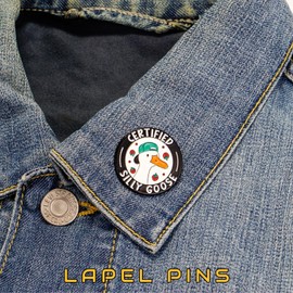 AAVEDGE Silly Goose Enamel Pins, Cute Pins for Backpacks, Clothes, Bags, Lanyards, Hats & Jackets. Strawberry Funny Novelty Lapel Brooch Pin for Women, Men, Teens, Girls & Boys.