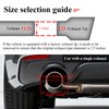 FAIZJUNBEN carbon fiber exhaust tip intake 2.5 inch outlet 3.5