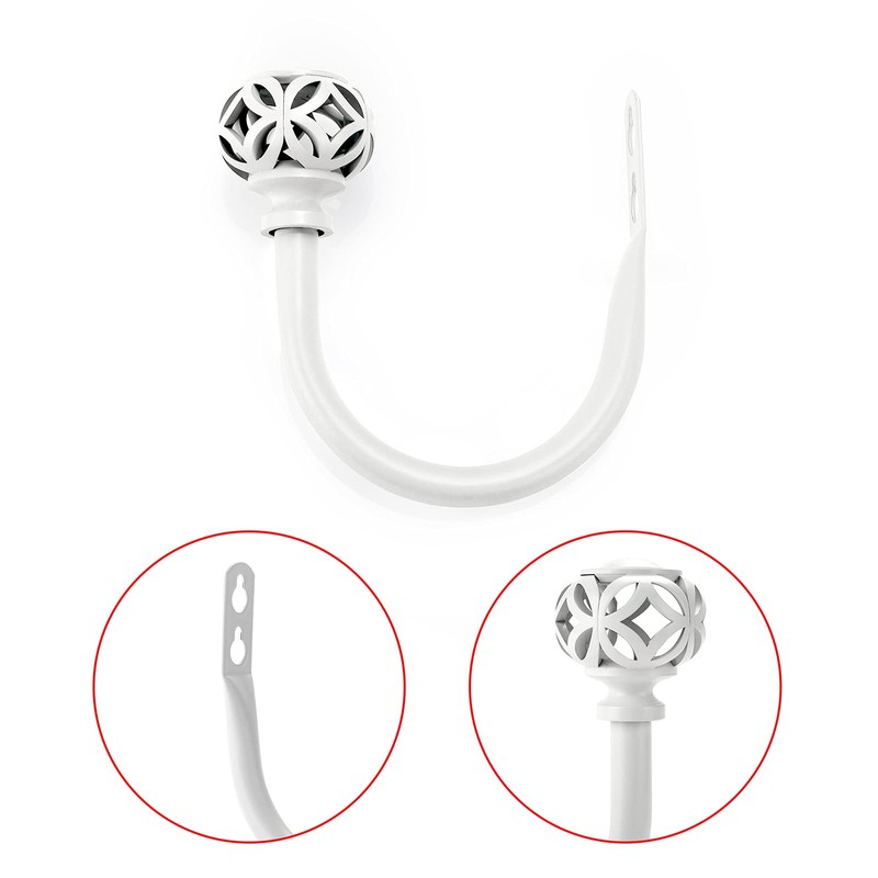 BSTKEY Set of 2 Coin Lantern Curtain Hooks Drapery Holdbacks,