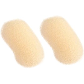 Women's hair tie, fluffy hair pad hair clip，2PCS (Style1, One size)