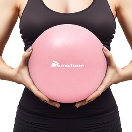 Meteor Mini Anti-Burst Pilates Ball (25cm) - Small Swiss Ball, Exercise Ball, Fitness Ball, Barre Ball - Ideal for Yoga, Pilates, Physiotherapy, Posture & Relaxation