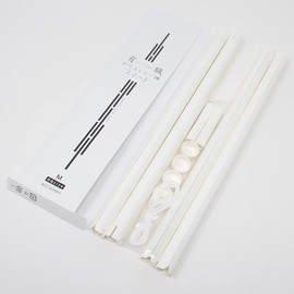 This is a tapestry stick. Turn furoshiki or tenugui into your interior! Decorate the four seasons of the furoshiki as a wall hanging! Easy to assemble, tapestry stick, smart (M, white, white))