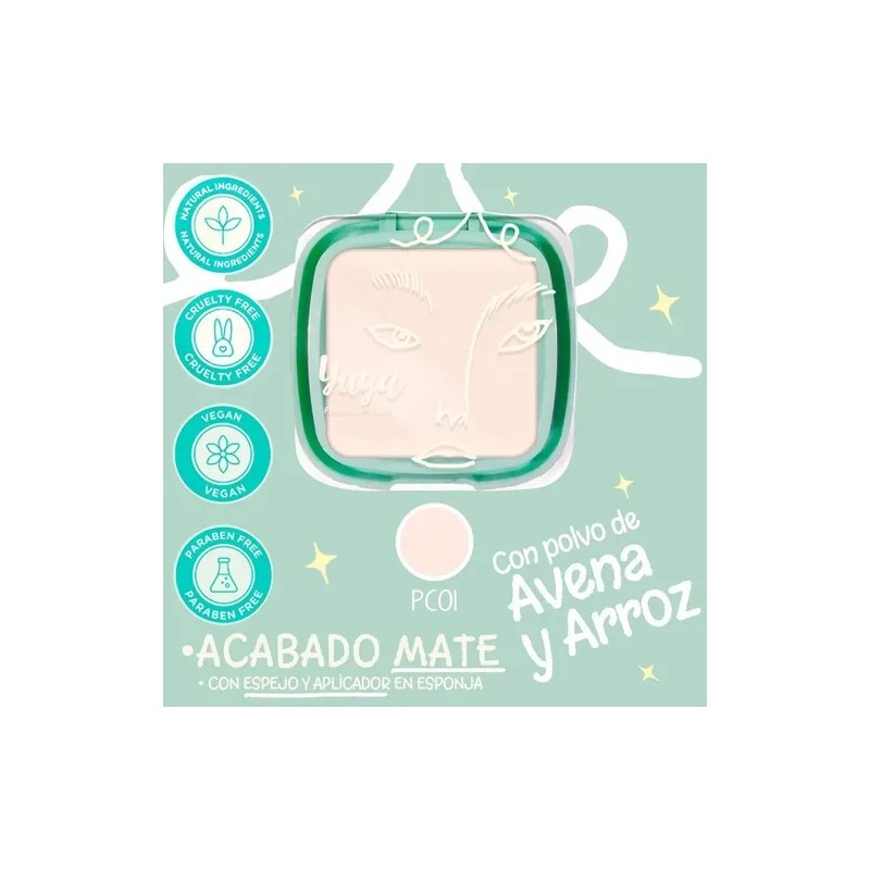 Yuya Polvo Compacto Matificante Tonos A Elegir 100 Original