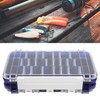 Fishing Lure Box Double Sided Detachable Transparent Waterproof Multi Purpose