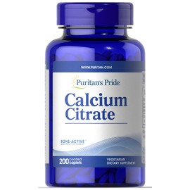 Puritan's Pride Calcium Citrate 200 Mg, 200 Count