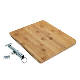 Camco Bamboo Accents RV Counter Extension - Measures 12" x 13.5" x .75" & Mounts with Metal Drop-Leaf Table Brace - Adds 12 Extra Inches of Countertop Space in Camper & RV Kitchens (43423)