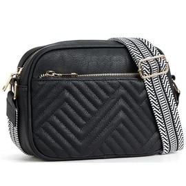 Bolso Crossbody Mujer,Bolso Cruzado para Mujer, Bolso de Hombro, Bolsa Impermeable Mochila Mariconera,Moda Bolsas Bandolera para Mujer para Uso Diario, Viajes, Trabajo (Negro)
