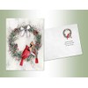 LPG PERFORMING ARTS BOXED CHRISTMAS CARD SET Cardinal Wreath Set